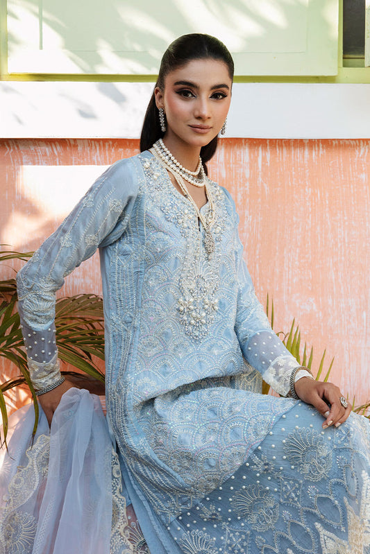 Maria Osama Khan - Rang e Noor Luxury Pret Collection - Sumbul Sky Blue