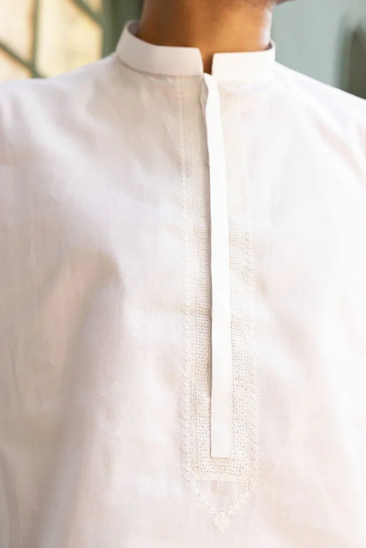 Istor - White Orion Embroidered - S-M-S-IST-5015 - 2 Piece