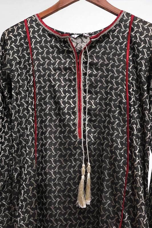 6Teen - 3 Piece - Lawn Suit - Black