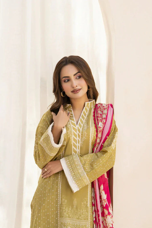 3-PC Unstitched Printed Lawn Suit
