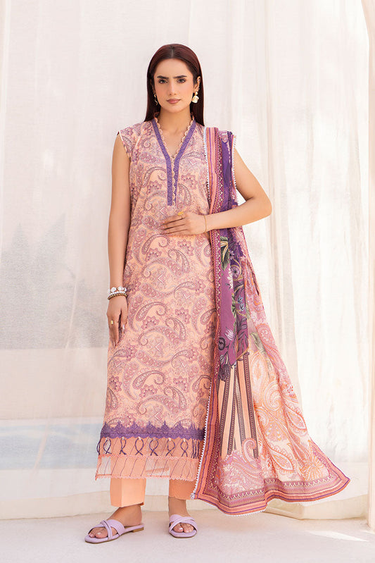 Ellena - 3-PC Unstitched Printed Lawn Suit