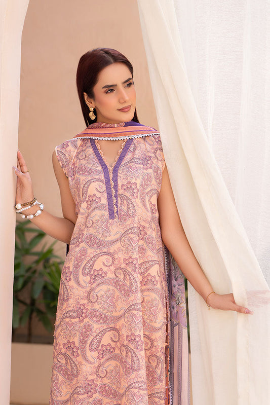Ellena - 3-PC Unstitched Printed Lawn Suit