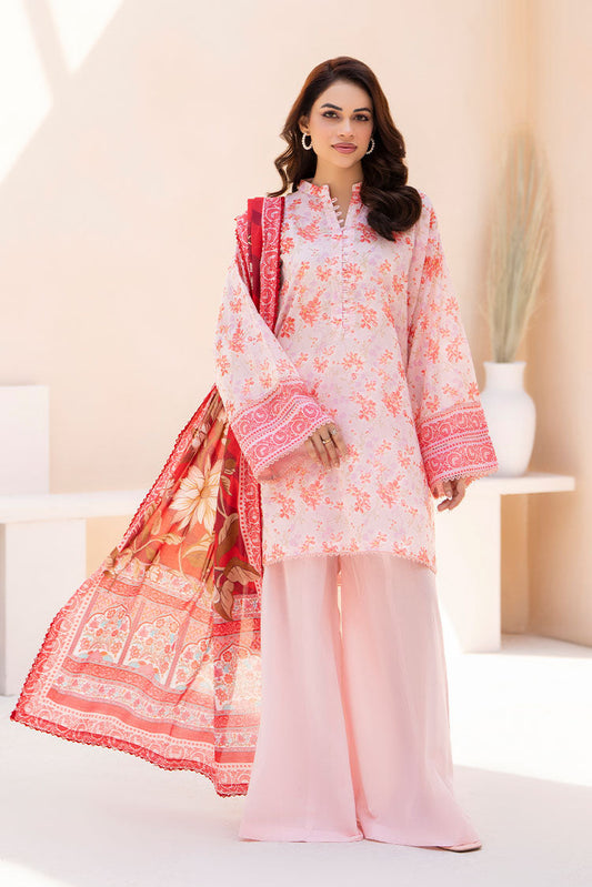 Ellena - 3-PC Unstitched Printed Lawn Suit