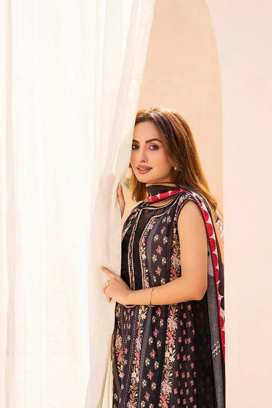 3-PC Unstitched Printed Lawn Suit