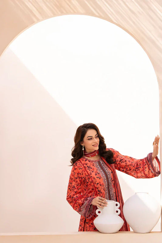 3-PC Unstitched Printed Lawn Suit
