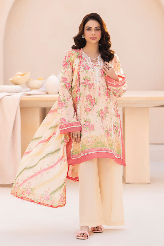 Ellena - 3-PC Unstitched Printed Lawn Suit