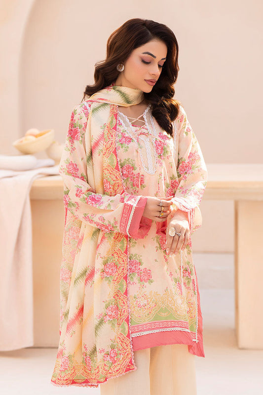 Ellena - 3-PC Unstitched Printed Lawn Suit