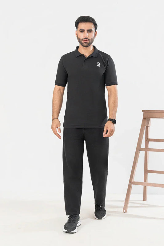 Picture of SA Pret - Black Polo Shirt - Available at Raja Sahib