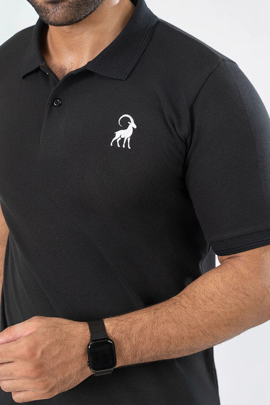 Picture of SA Pret - Black Polo Shirt - Available at Raja Sahib