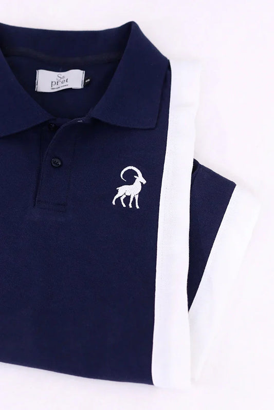 Picture of SA Pret - Striped Polo Shirt - Available at Raja Sahib