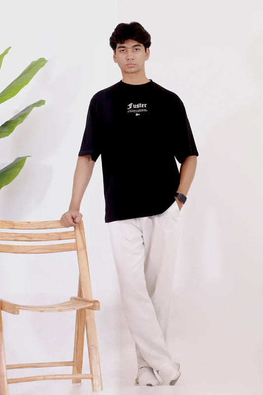 Picture of SA Pret - Black Oversized T Shirt - Available at Raja Sahib