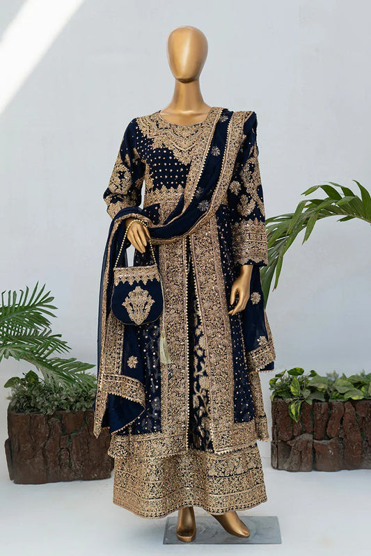 Saira Sultana - Andaaz - Muneeha - Navy Blue