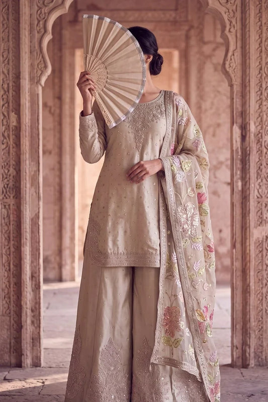 Saira Sultana - Zara - Fawn - 3 Piece