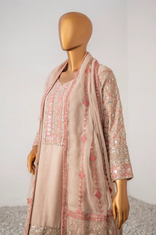 Saira Sultana - Gharara Collection - Zoha - Pink