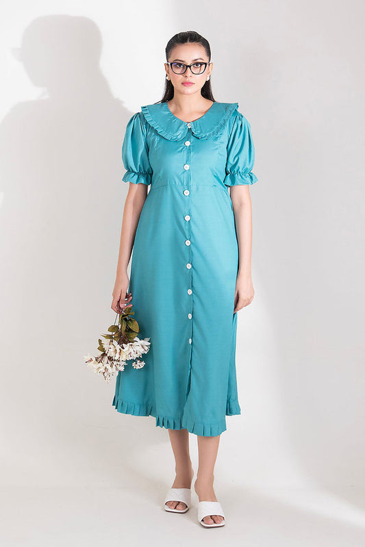 Picture of <!--bqb-->The Slay Wear - Western Top - Sea Shell Dress - Available at Raja Sahib