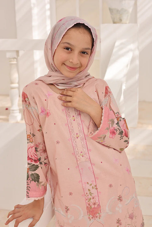 Suntex Fabrics - Blush Pink Printed Lawn Suit - 3 Piece