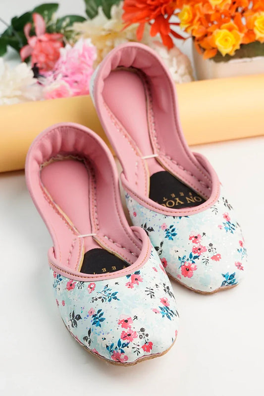 On Your Feets - Pastel Pink Floral
