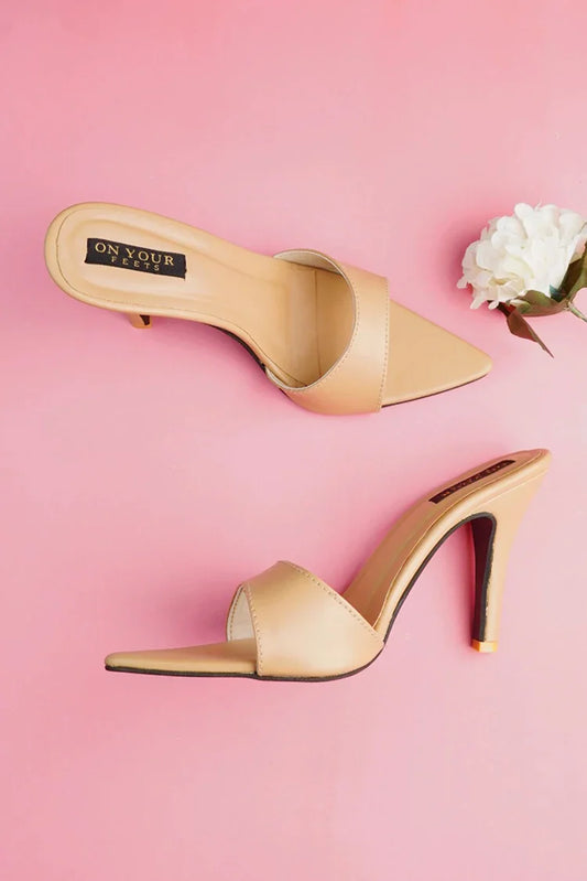 On Your Feets - Soft Serenity Heels - Beige