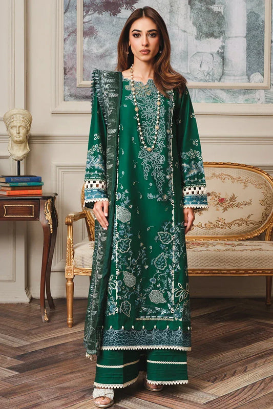 Picture of <!--btz-->Kleren - Surkhru Embroidered Lawn Collection - S-21 - Available at Raja Sahib
