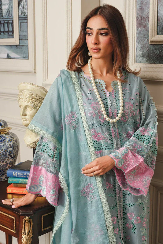Picture of <!--bty-->Kleren - Surkhru Embroidered Lawn Collection - S-22 - Available at Raja Sahib