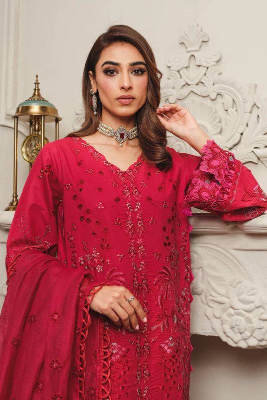 Picture of <!--btw-->Kleren - Surkhru Embroidered Lawn Collection - S-24 - Available at Raja Sahib