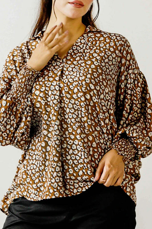 Peelu - Printed Top with Cuff Details