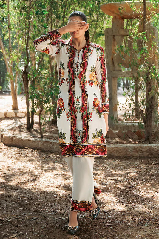 Picture of Tasneem Shamim - Zayna - Crepe - Co-ords - Available at Raja Sahib