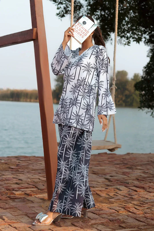 Picture of Tasneem Shamim - Mystique - Crepe - Co-ords - Available at Raja Sahib