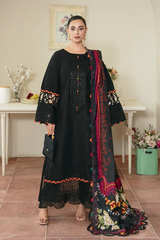 Zarlay - Rungraiz Luxury Pret - Black Schiffli