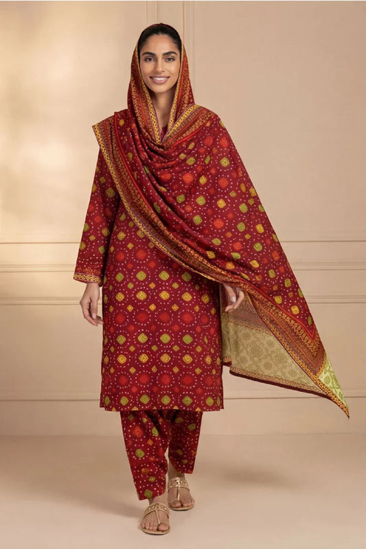 Kleren - Printed Lawn - U-32 - Unstitched