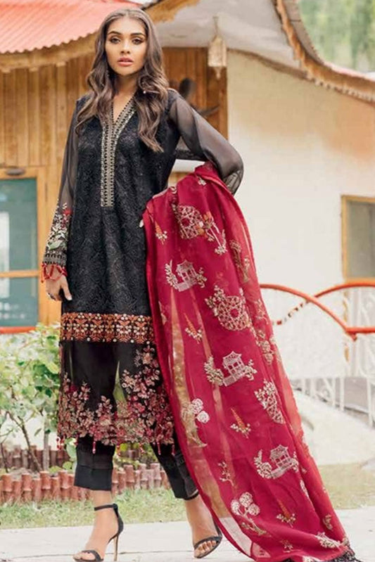 Picture of <!--bkn-->Muscari - D 14 Dark Shadow Masuri Luxe Embroidered Collection - Available at Raja Sahib