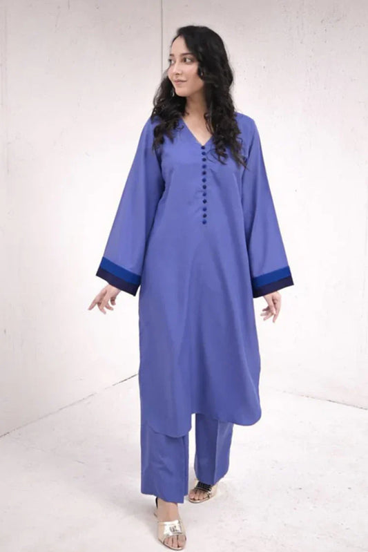 Zauk - Casual Collection - 2 Piece - Cornflower Blue