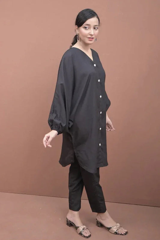 Zauk - Casual Collection - 2 Piece - Charcoal Black