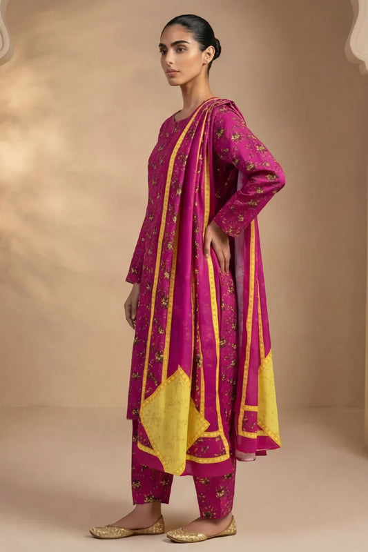 Kleren - Printed Lawn - D-37 - Unstitched