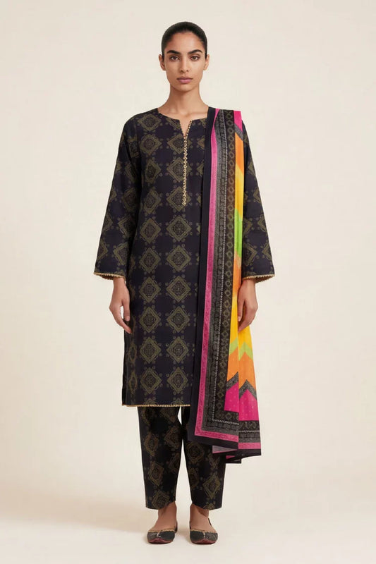 Kleren - Printed Lawn - D-39 - Unstitched
