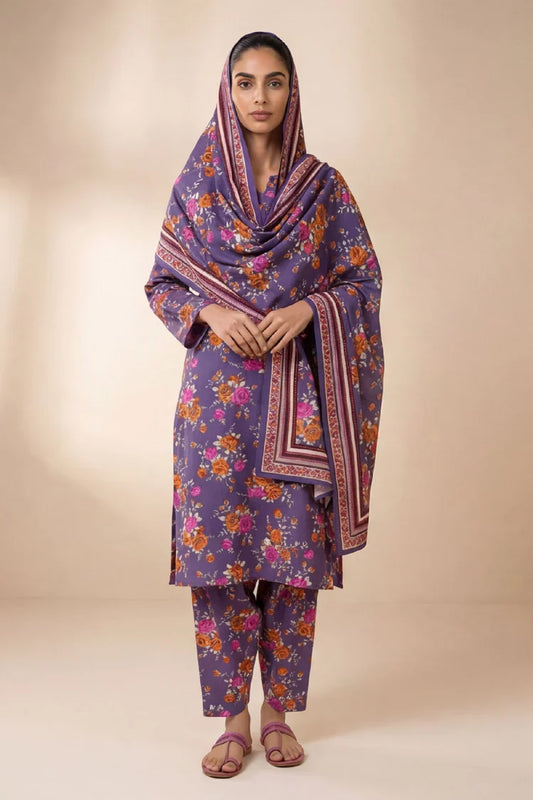 Kleren - Printed Lawn - D-45 - Unstitched