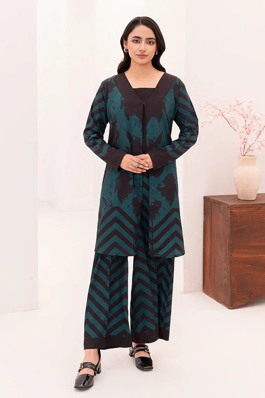 Picture of Stitch Vibes - Navara Shrug 3PC - WYP4231 - Available at Raja Sahib
