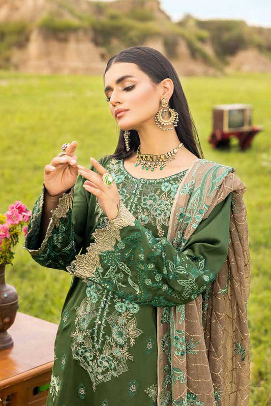 Picture of <!--aid-->Muscari - MSCE 106 Satin Cotton Embroidered Collection - Available at Raja Sahib