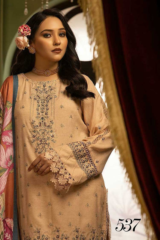 Picture of <!--wx-->Shaista - Design 537 Exclusive Embroidered Peach Collection - Available at Raja Sahib