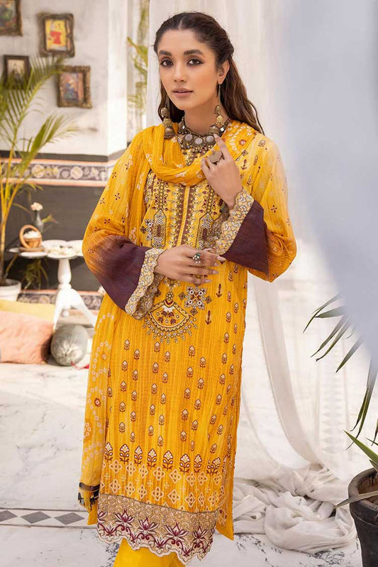 Picture of <!--wb-->Shaista - Design 12 Haram Embroidered Lawn Collection - Available at Raja Sahib