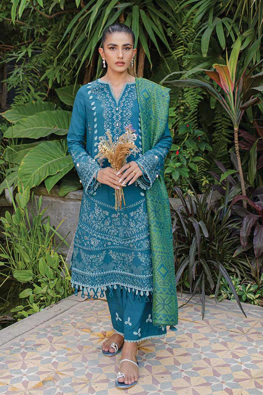 Picture of <!--afr-->Qalamkar - WL 08 Solene Qline Linen Collection - Available at Raja Sahib