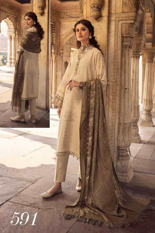 Picture of <!--bjk-->Shaista - Design 591 Gold Embroidered Peach Leather Collection - Available at Raja Sahib