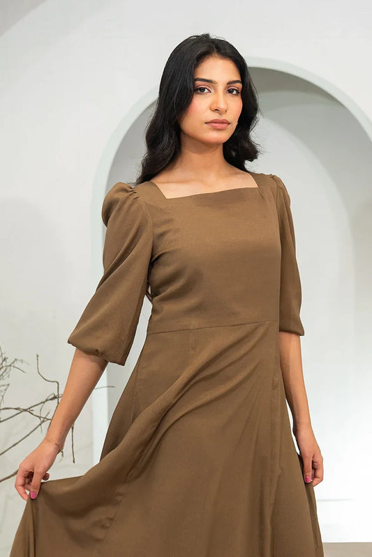 Zauk - Khaki Long Dress