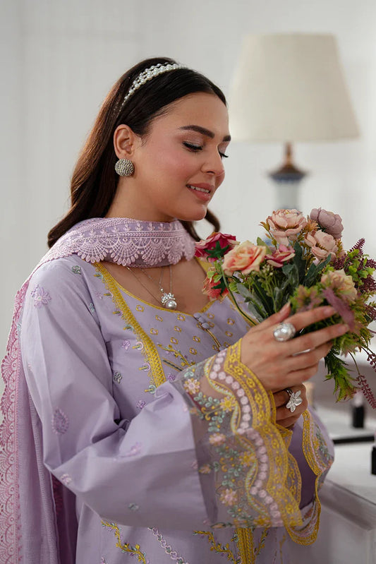 Zarlay - Gull Bahar Luxury Lawn - 3 Piece - Embroidered Lawn Dress