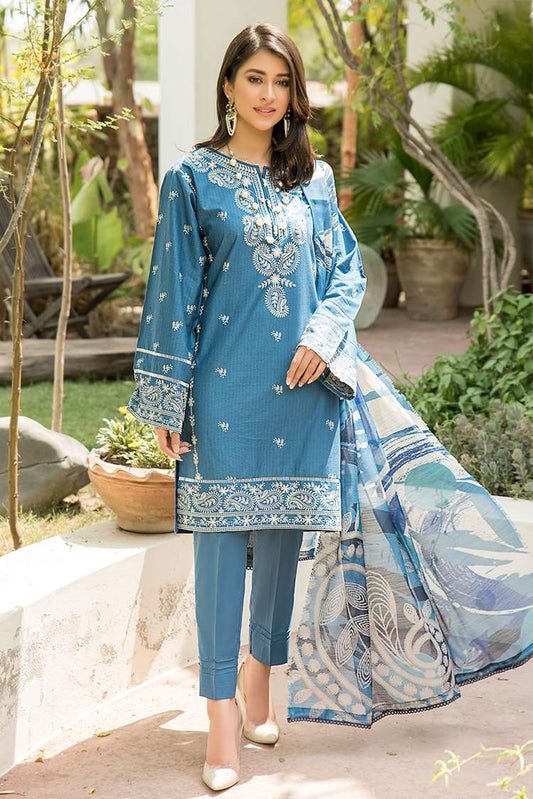 Ellena - 3-PC Stitched Lawn Suit