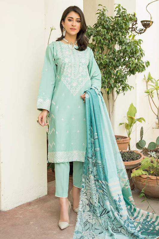 Ellena - 3-PC Stitched Lawn Suit