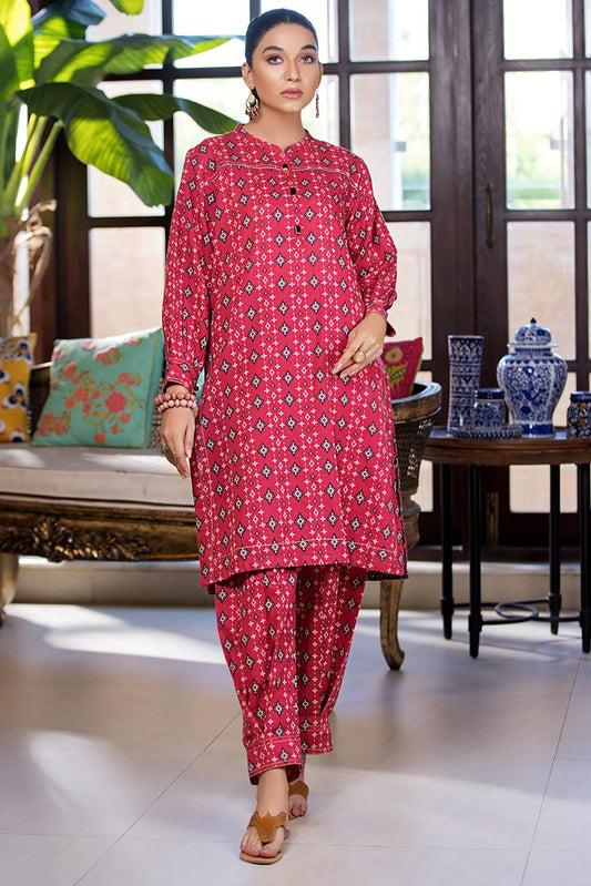 Ellena - Printed Slub Khaddar 2-PC Suit