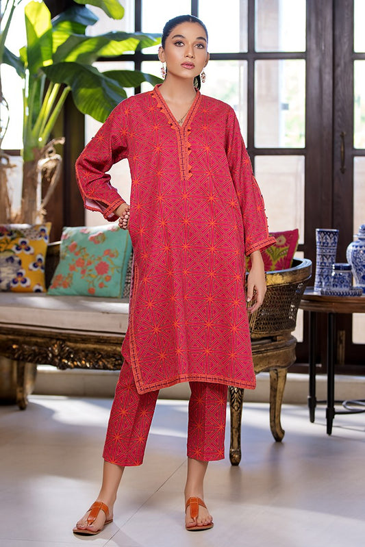 Ellena - Printed Slub Khaddar 2-PC Suit