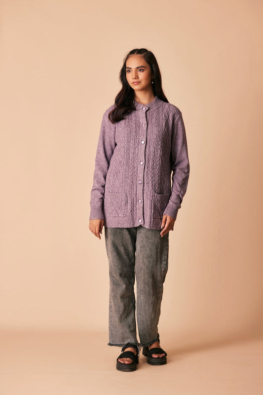 Ellena - Round Neck Cardigan Sweater