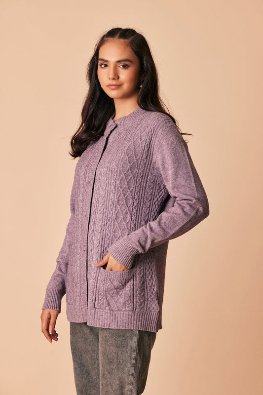 Ellena - Round Neck Cardigan Sweater